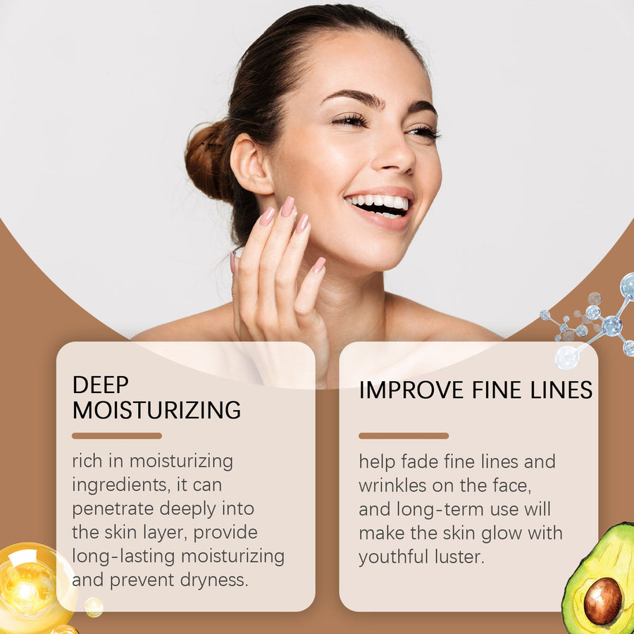 Avocado Cream Moisturizer for Fine Lines & Dry Skin
