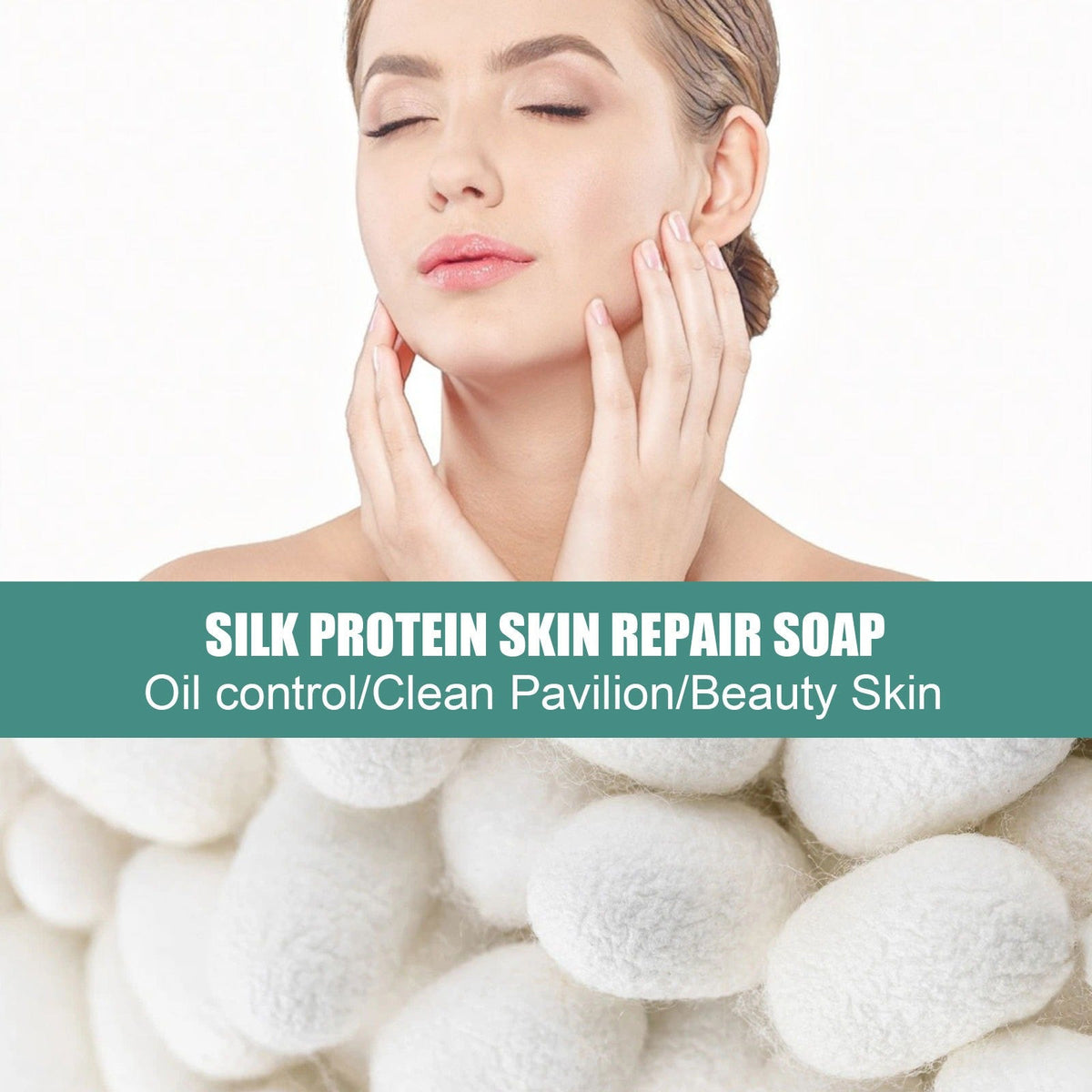 Silk Protein Cleansing Soap Bar for Soft, Clean Skin