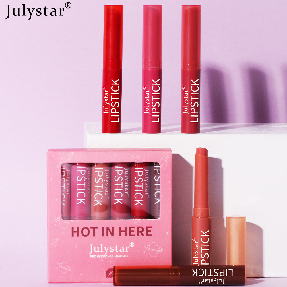 Matte Lipstick Set: Six Shades for Easy Everyday Color
