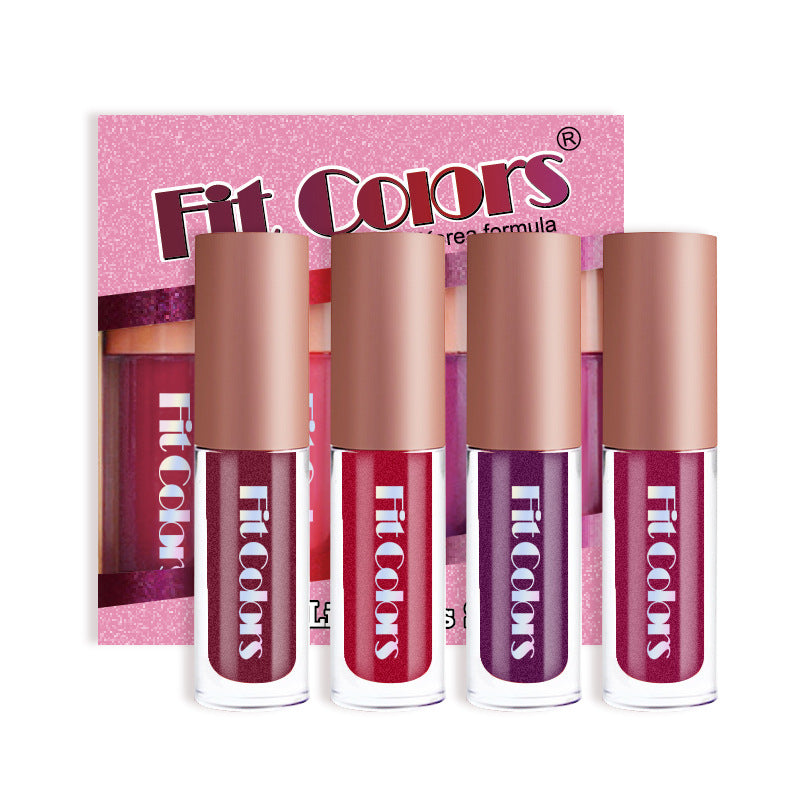 Metallic Lip Gloss Set – 4 Sparkling Statement Shades