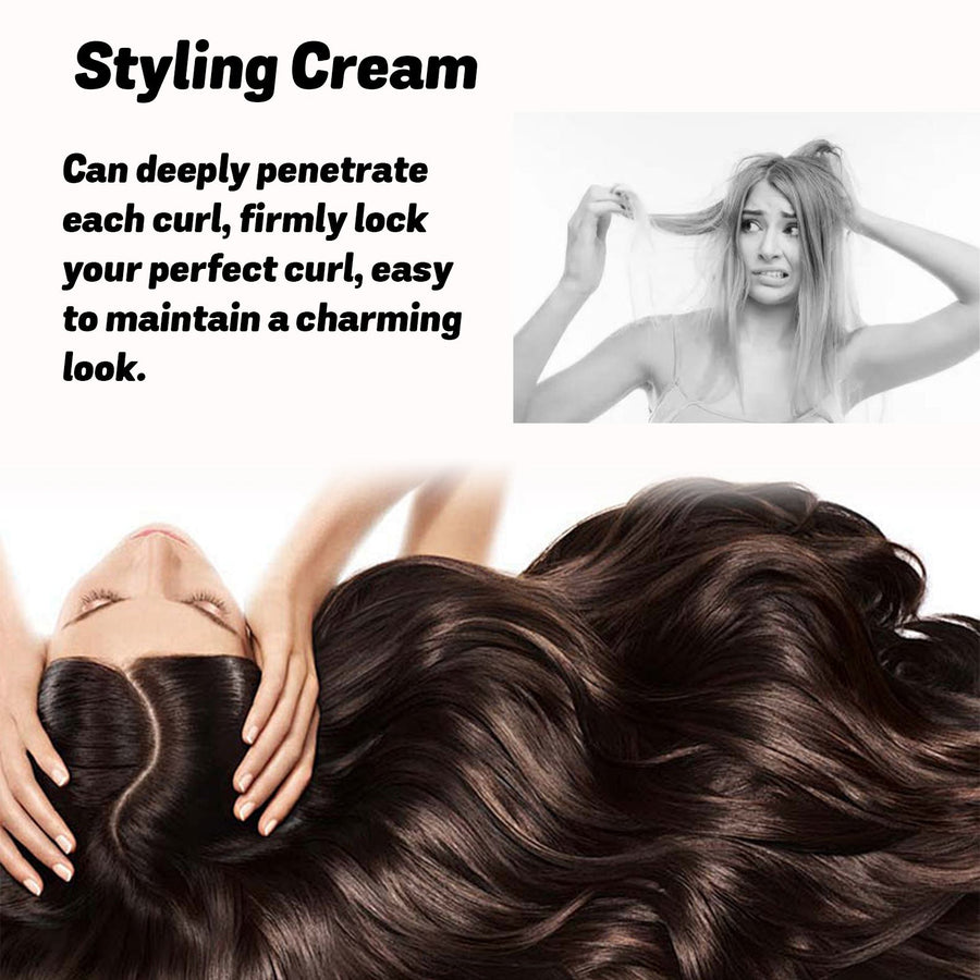 Curl Styling Cream for Defined, Frizz-Free Shiny Hair