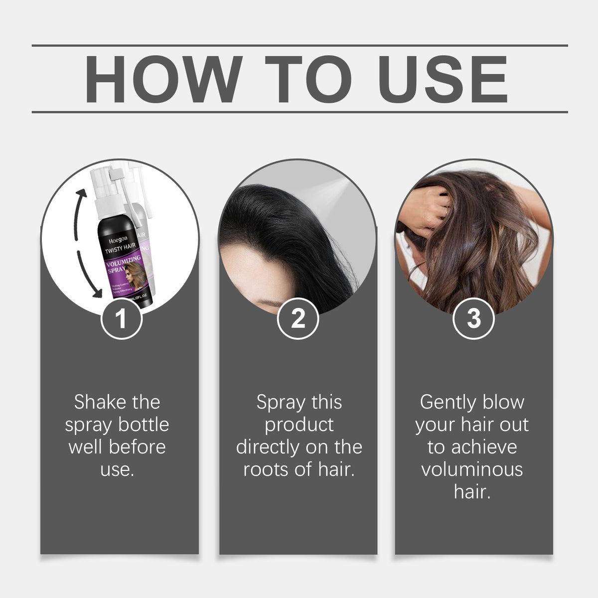 Hair Volumizing Spray for Oil Control & Fresh Volume