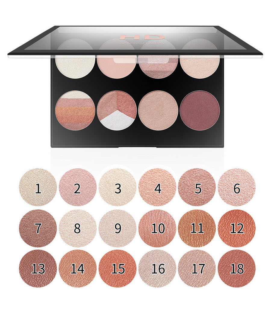 8-Shade Eyeshadow Palette | Matte & Pearl Nude Tones