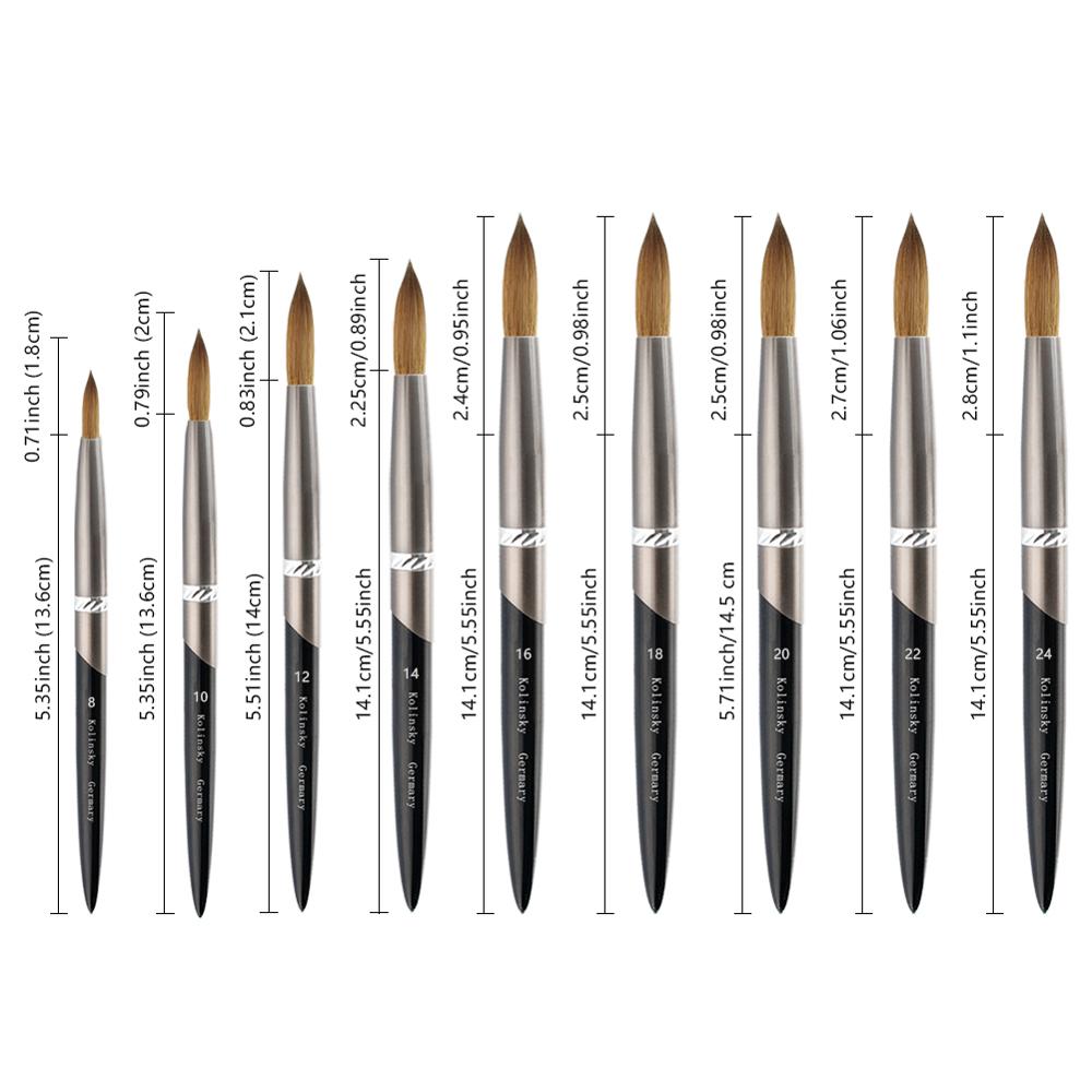 Kolinsky Acrylic Nail Brush — Precision Crystal Pen