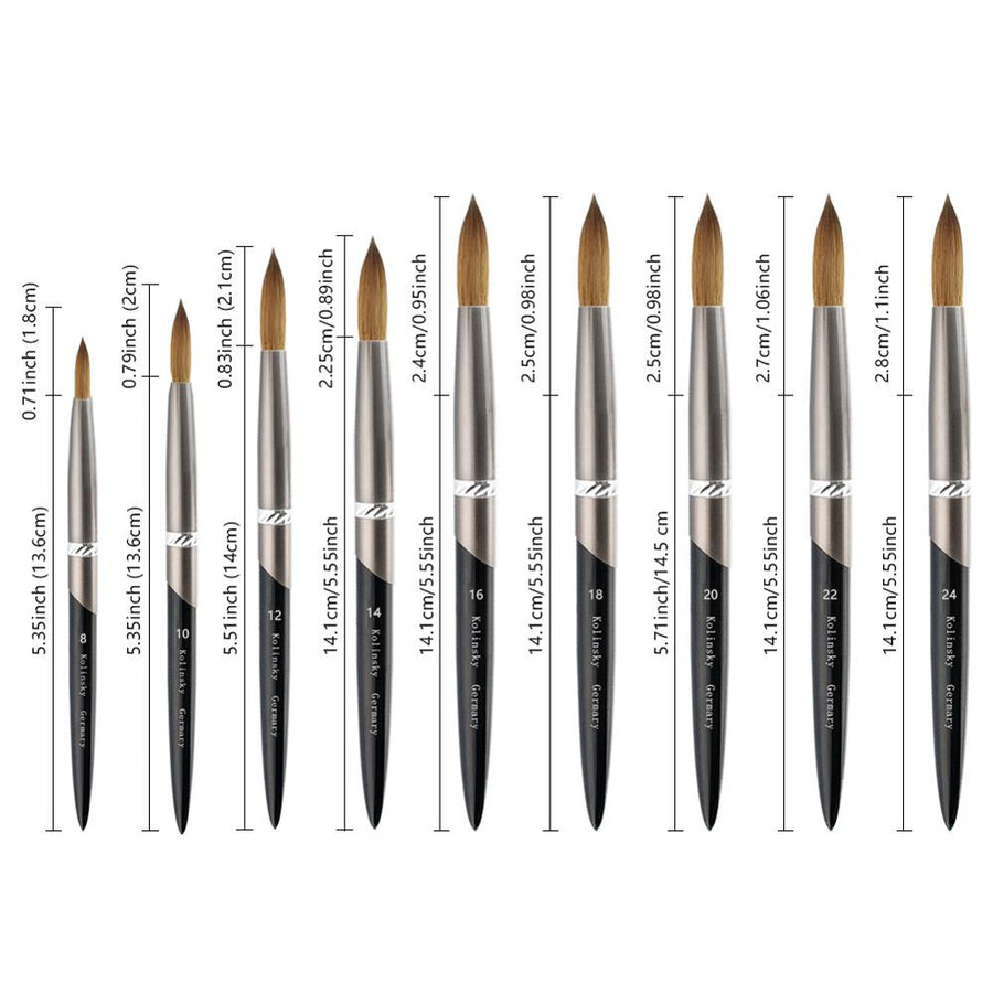 Kolinsky Acrylic Nail Brush — Precision Crystal Pen