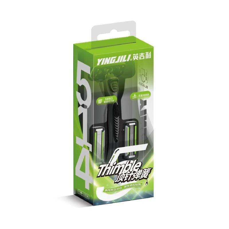 5-Blade Safety Razor Set — Smooth Shave, Zero Irritation
