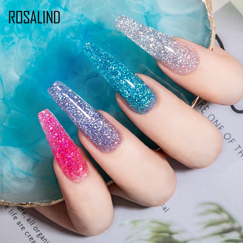 Glitter Poly Nail Gel Extensions for Salon-Style Sparkle