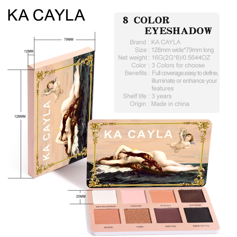 8-Color Eyeshadow Palette for Matte, Pearl & Glitter