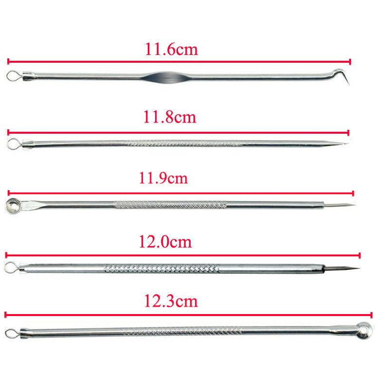 Blackhead Extraction Kit — 5 Pc Stainless Steel Tools