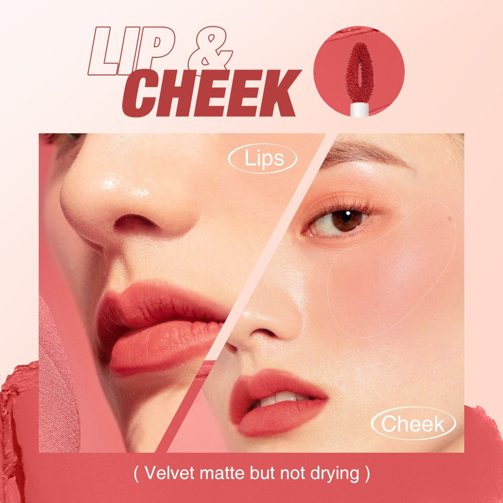 Lip And Cheek Tint With Soft-Focus Velvet Matte Color