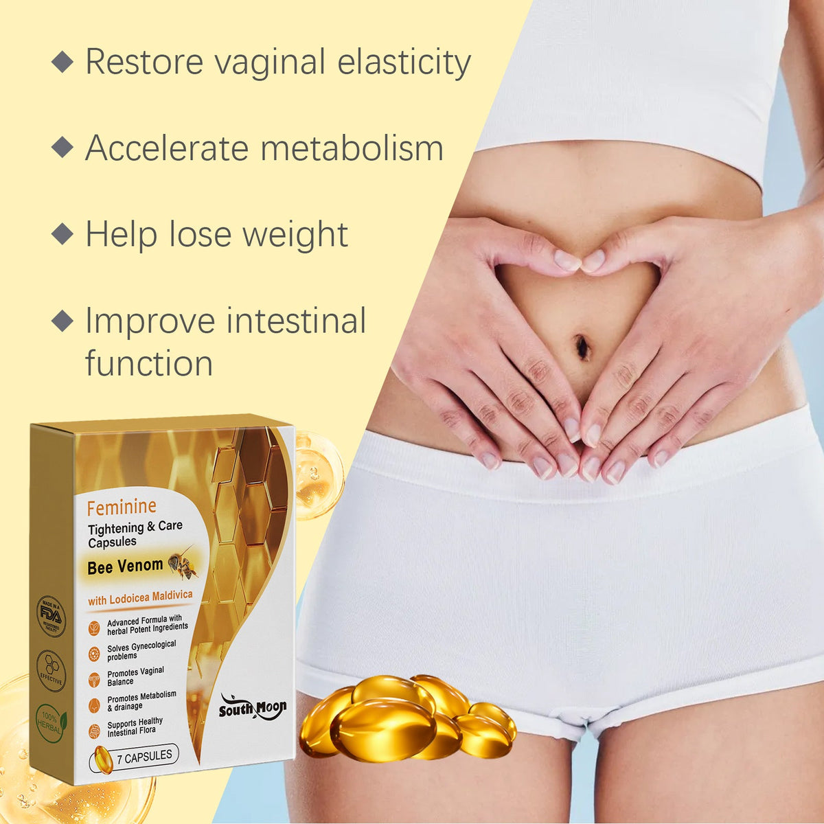 Women's Daily Wellness Capsules for Digestive & Body Balance