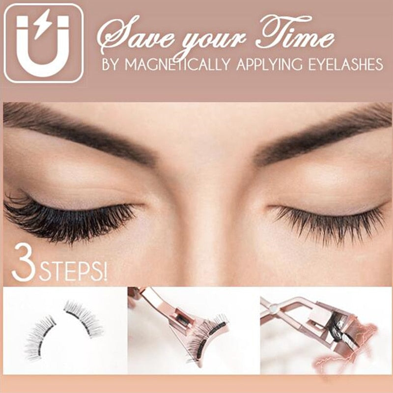 Magnetic Eyelash Curler — Effortless 360° Invisible Lashes