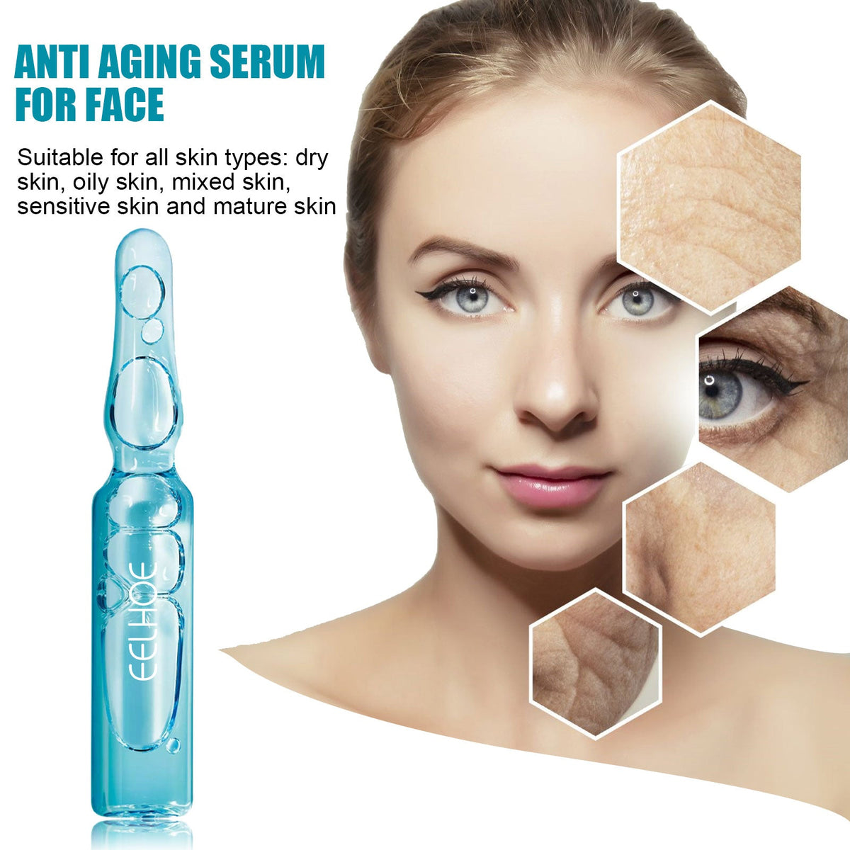 Anti-Wrinkle Ampoule Serum With Tri-Hyaluronic Acid
