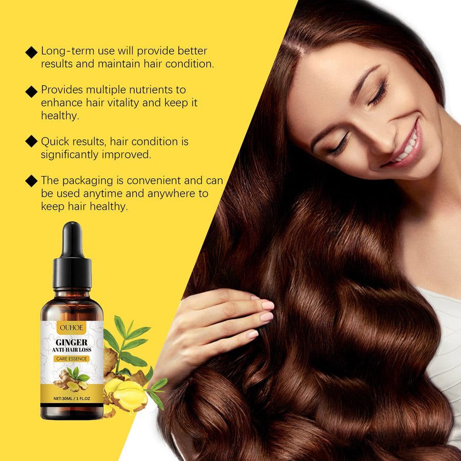 Ginger Hair Oil for Scalp Care and Fuller-Looking Hair