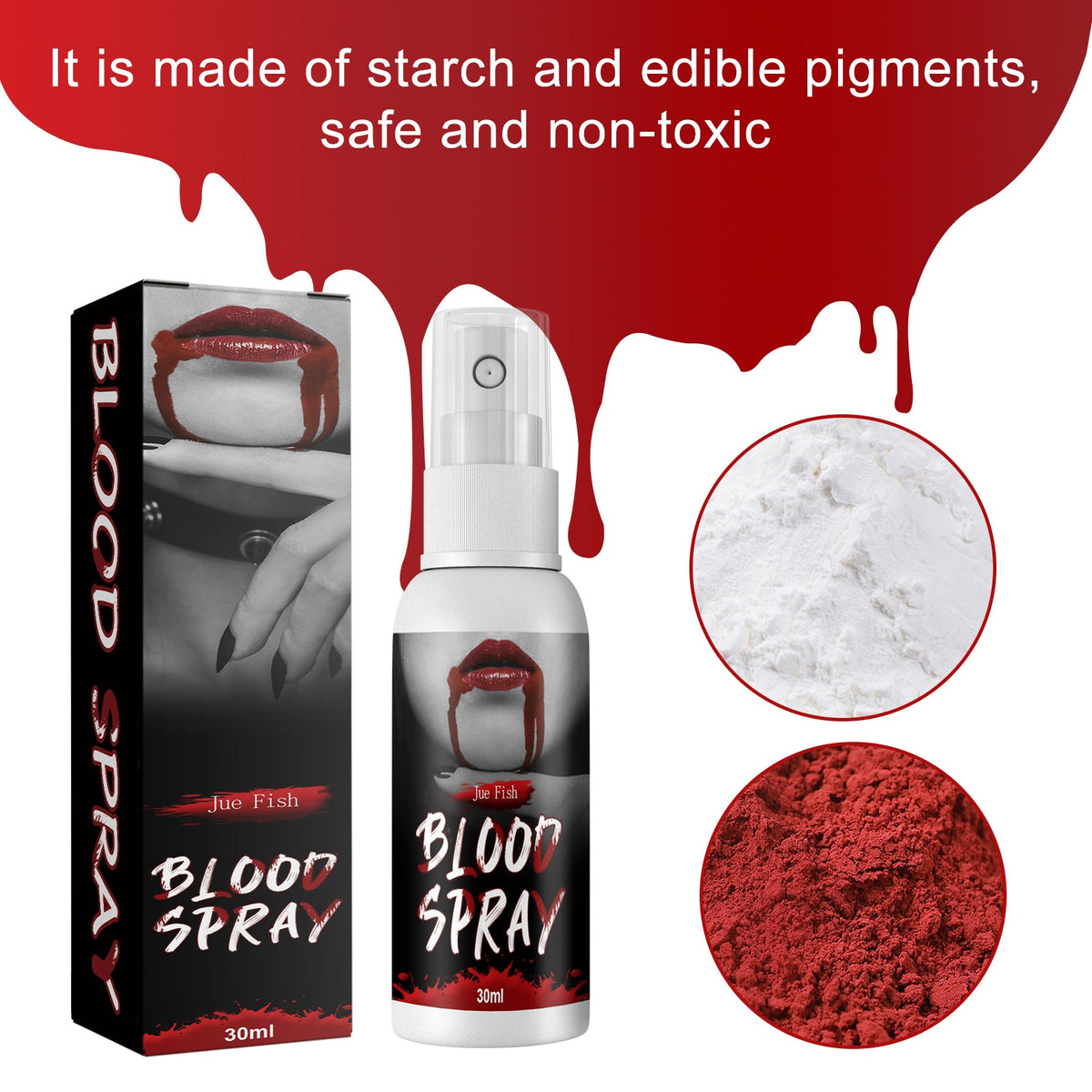 Fake Blood Spray — Instant Splatter for Halloween & Vampire