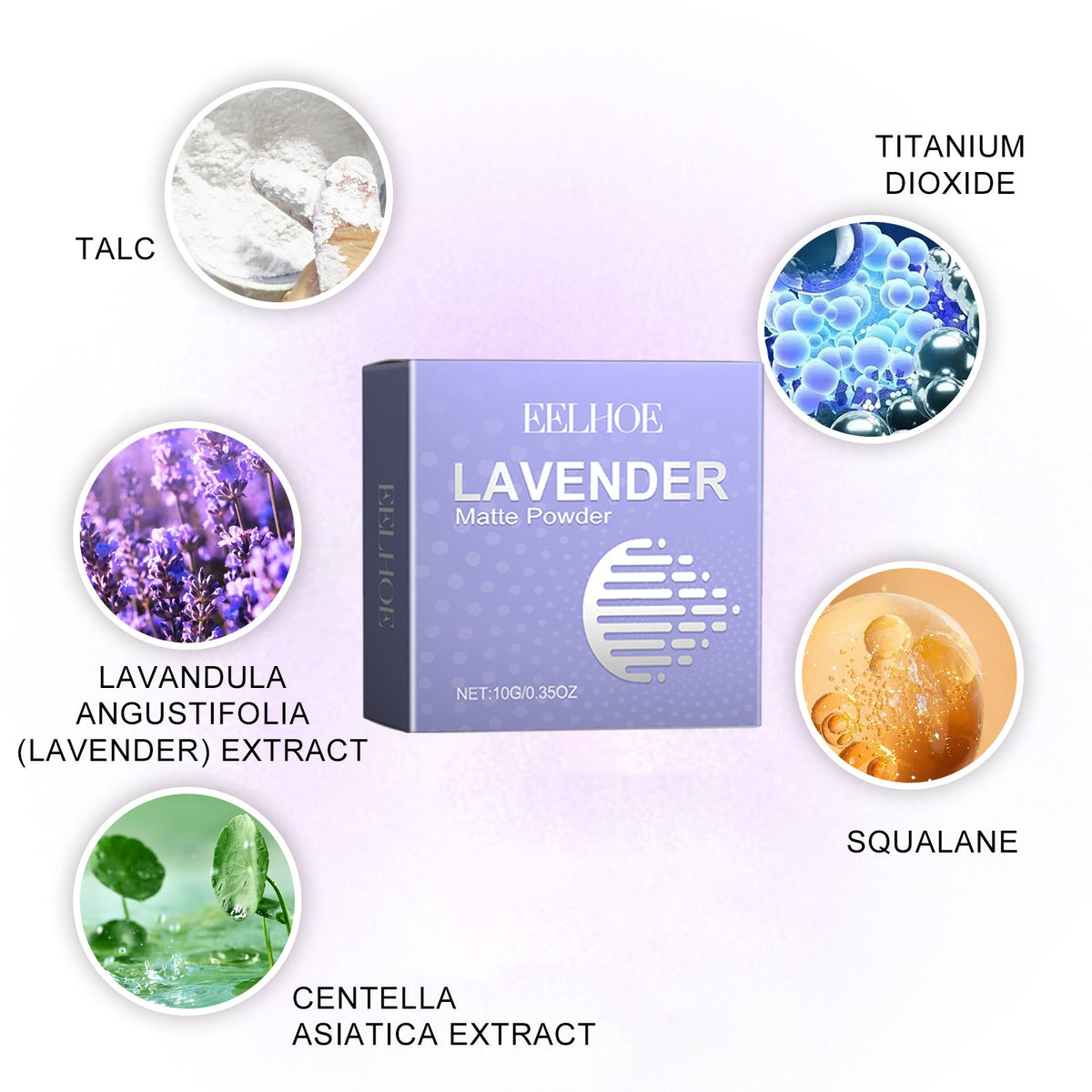Lavender Matte Powder for Oil Control & Smooth Makeup
