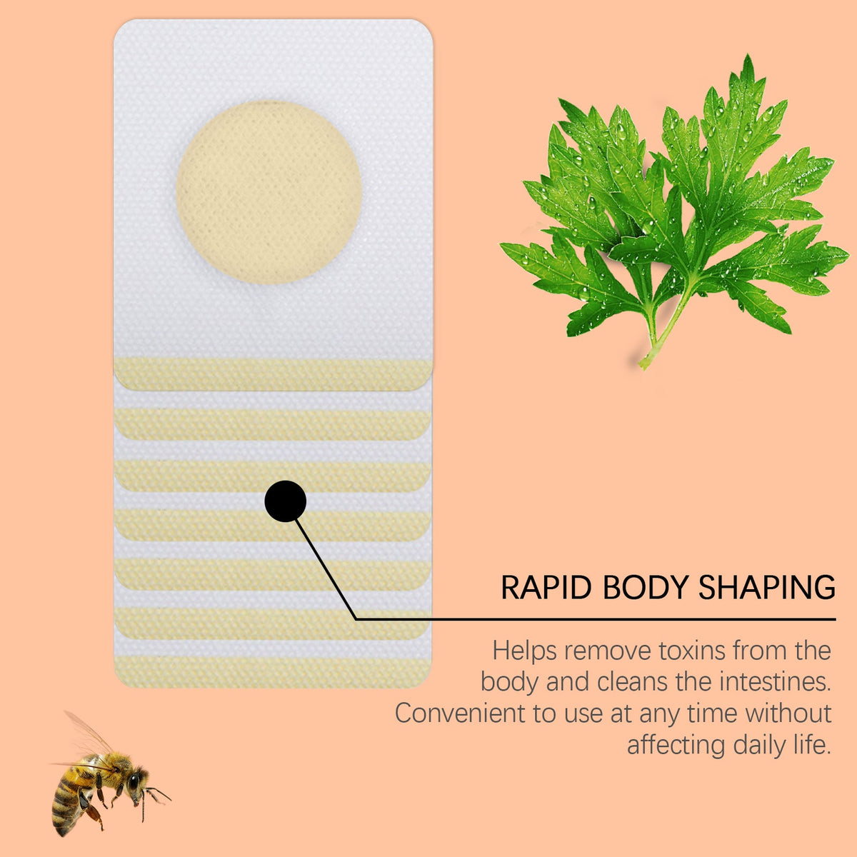 Herbal Body Sculpting Patches with Bee Venom & Ginger