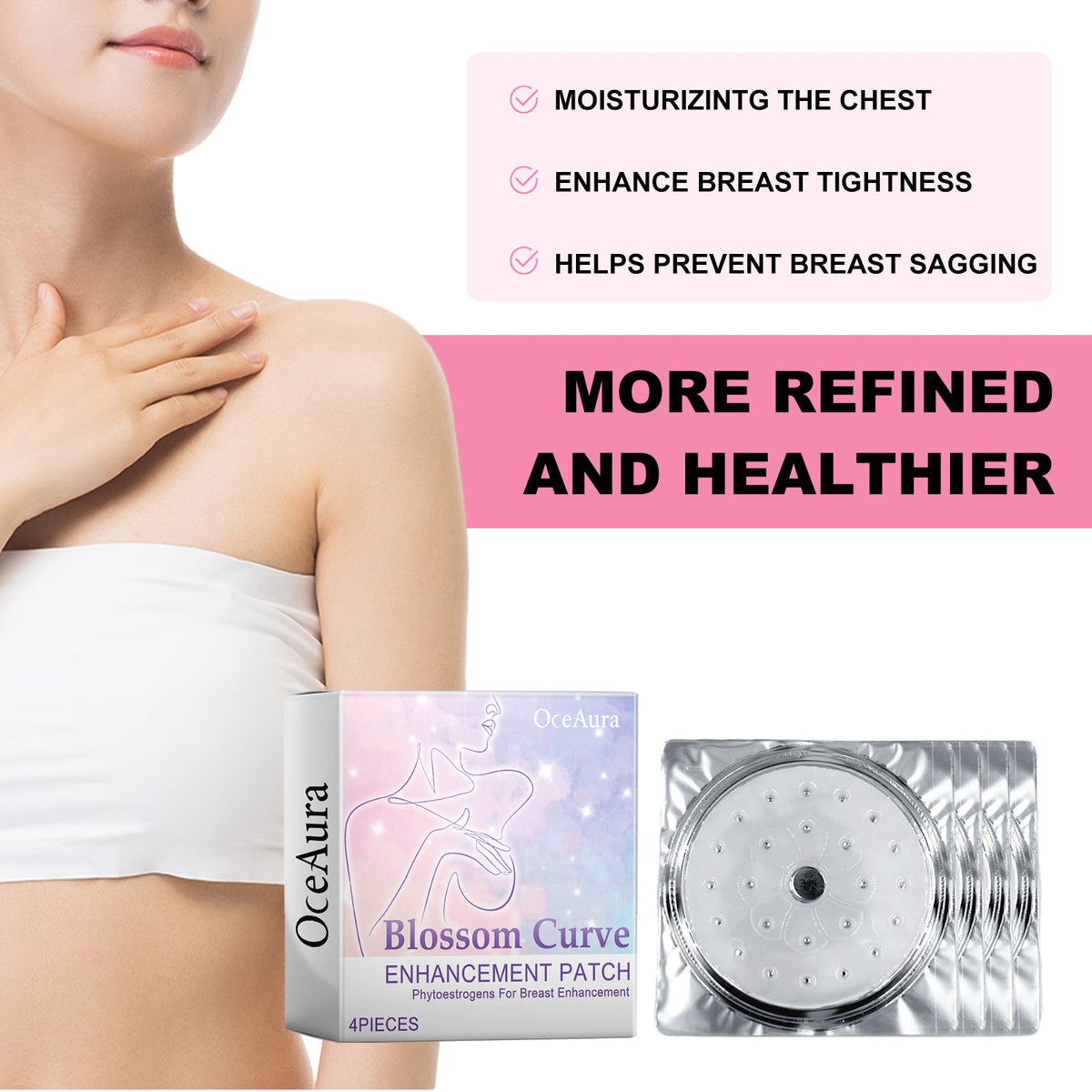 Blossom Curve Patch: Instant Breast Lift & Firming Gel