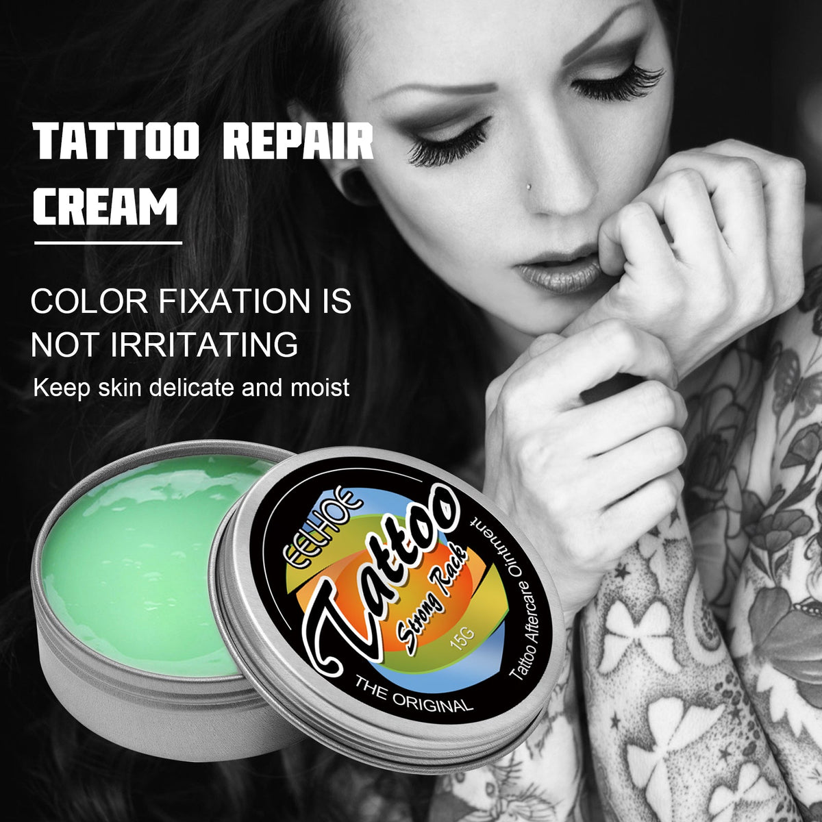 Tattoo Repair Cream for Fading Color & Irritated Skin