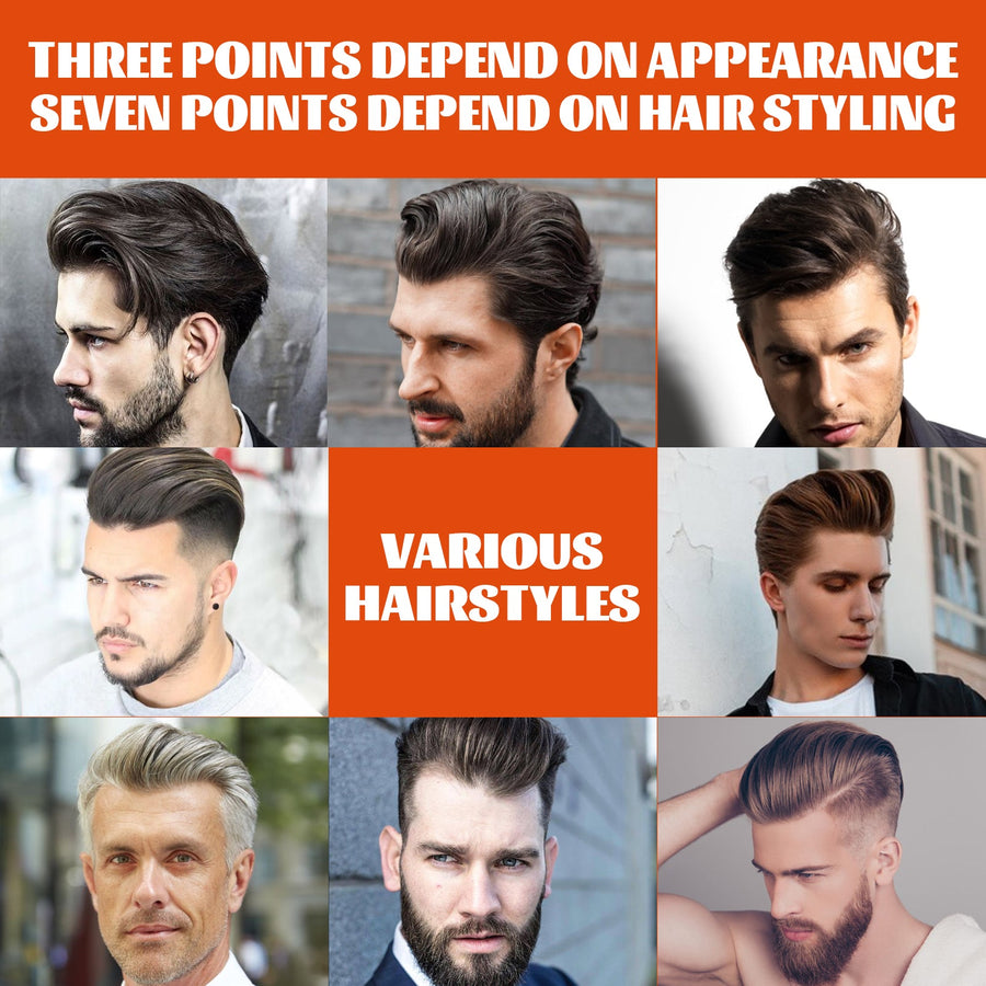Men's Hair Wax Comb for Lasting, Non-Greasy Style