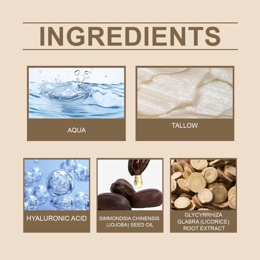 Tallow Moisturizing Cream for Dry, Dull Skin Glow