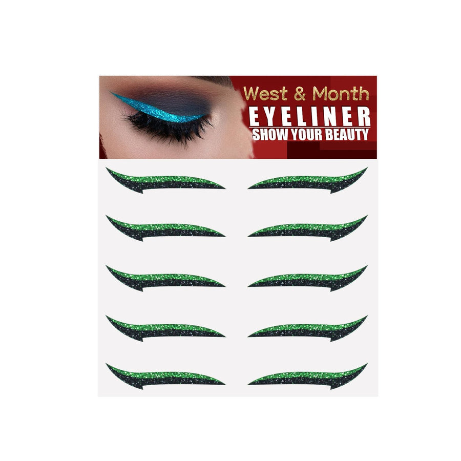 Self-Adhesive Glitter Eyeliner Wings for Bold Eyes