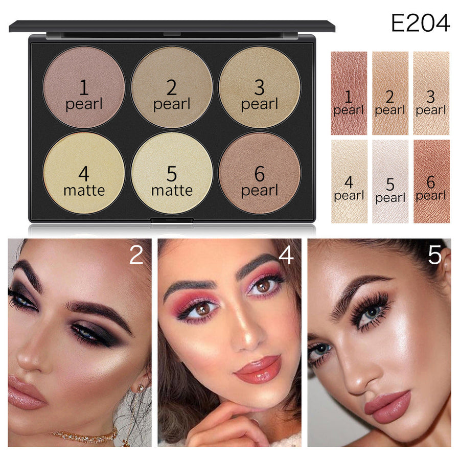 Face Contour and Highlight Palette for Sculpted Glow