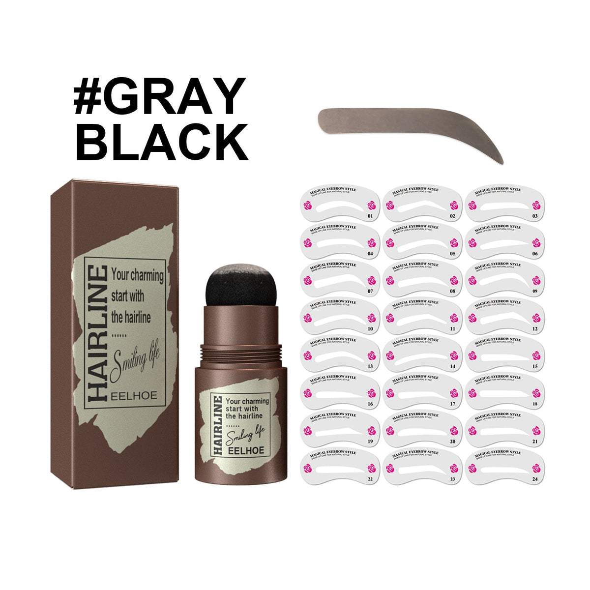 Eyebrow Stamp Kit for Fast, Even, Natural-Looking Brows