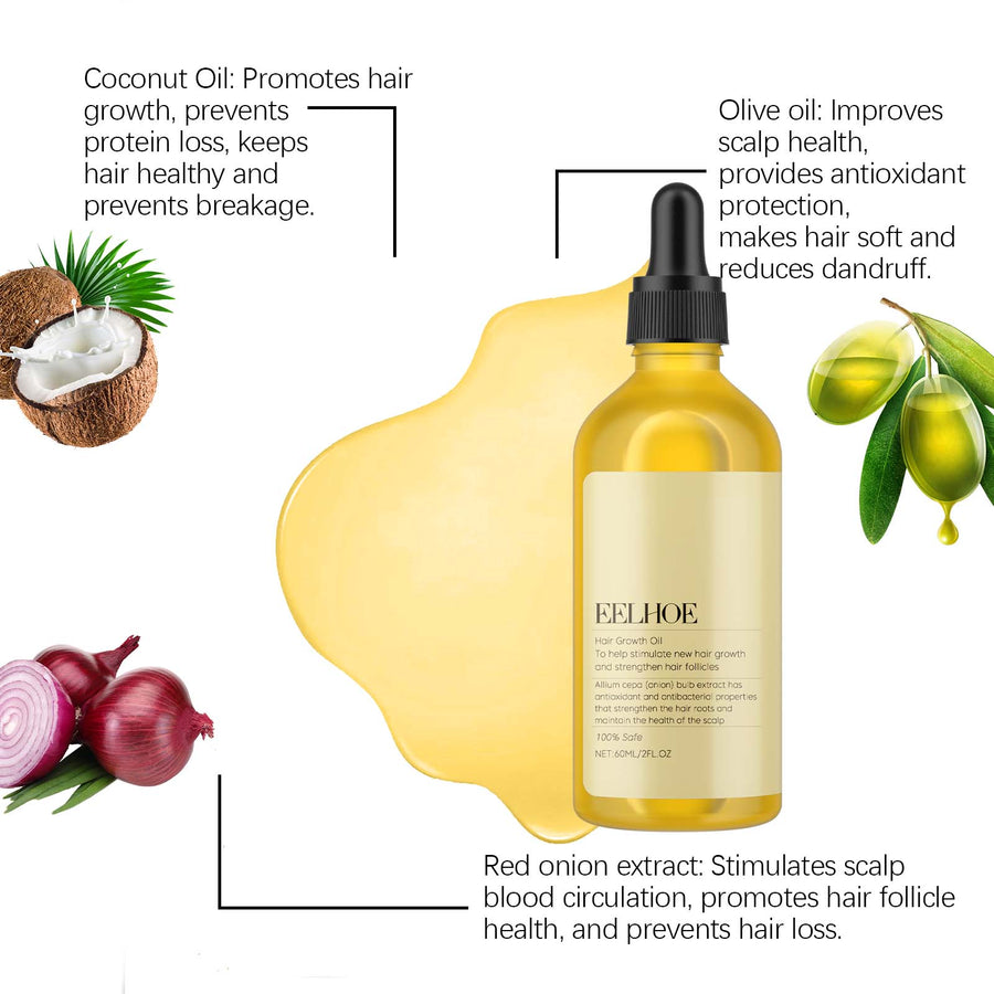 Red Onion Hair Oil for Fuller-Looking, Nourished Hair
