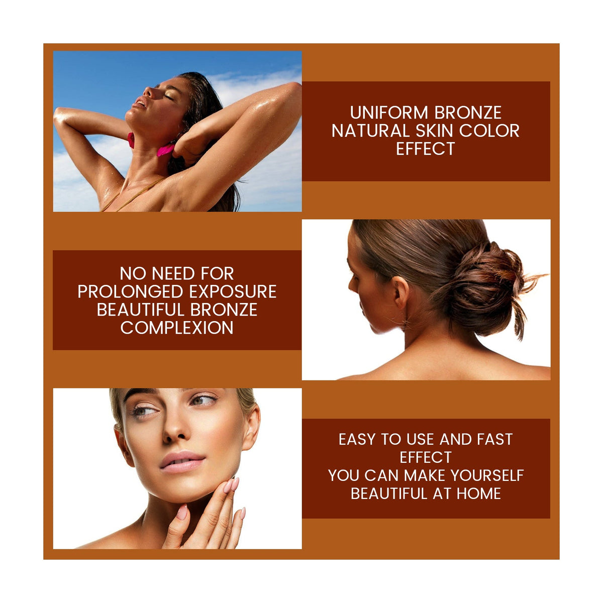 Face Self-Tanning Drops for Natural Streak-Free Golden Glow
