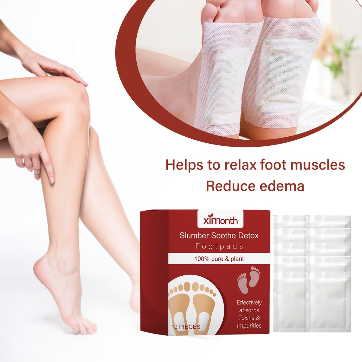 Bamboo Charcoal Foot Patches for Deep Sleep & Detox