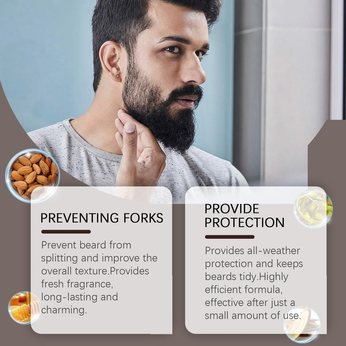 Beard Oil for Men — Smooth, Lustrous Beard in 60 Days