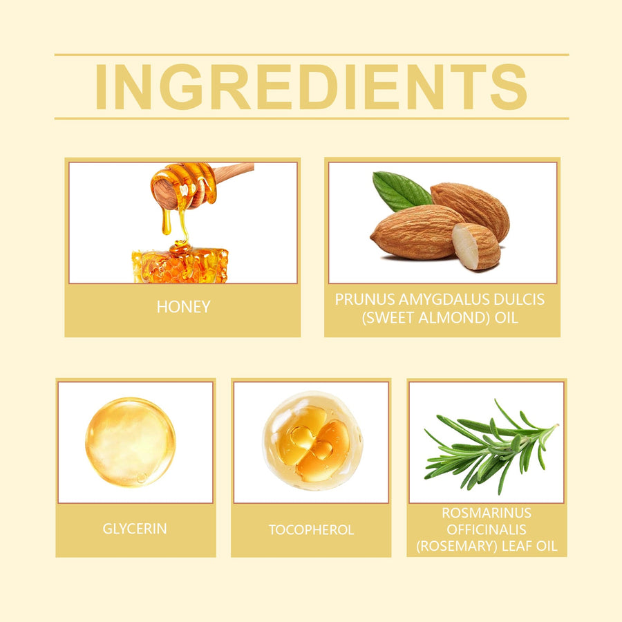 Almond Honey Hair Balm for Fuller-Looking, Smoother Hair