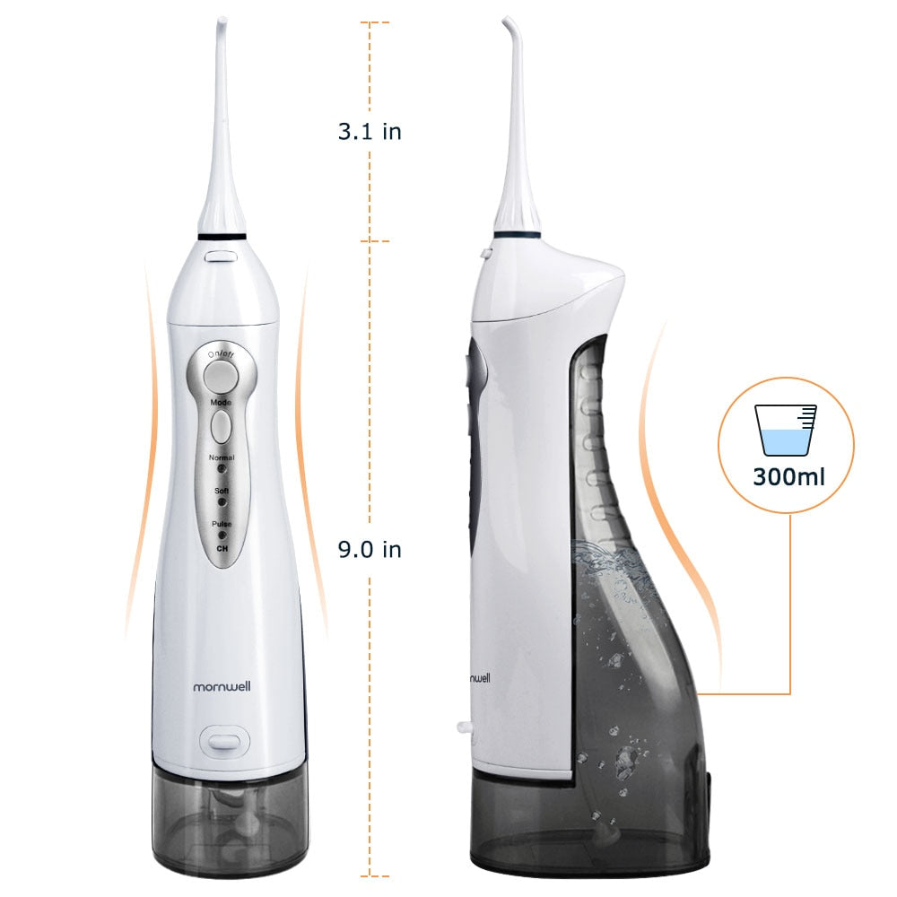Oral Irrigator Water Flosser – 3 Modes, IPX7, USB Rechargeable