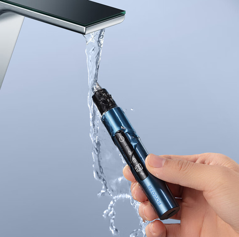 Electric Nose Hair Trimmer with LED Display — Safe, Precise