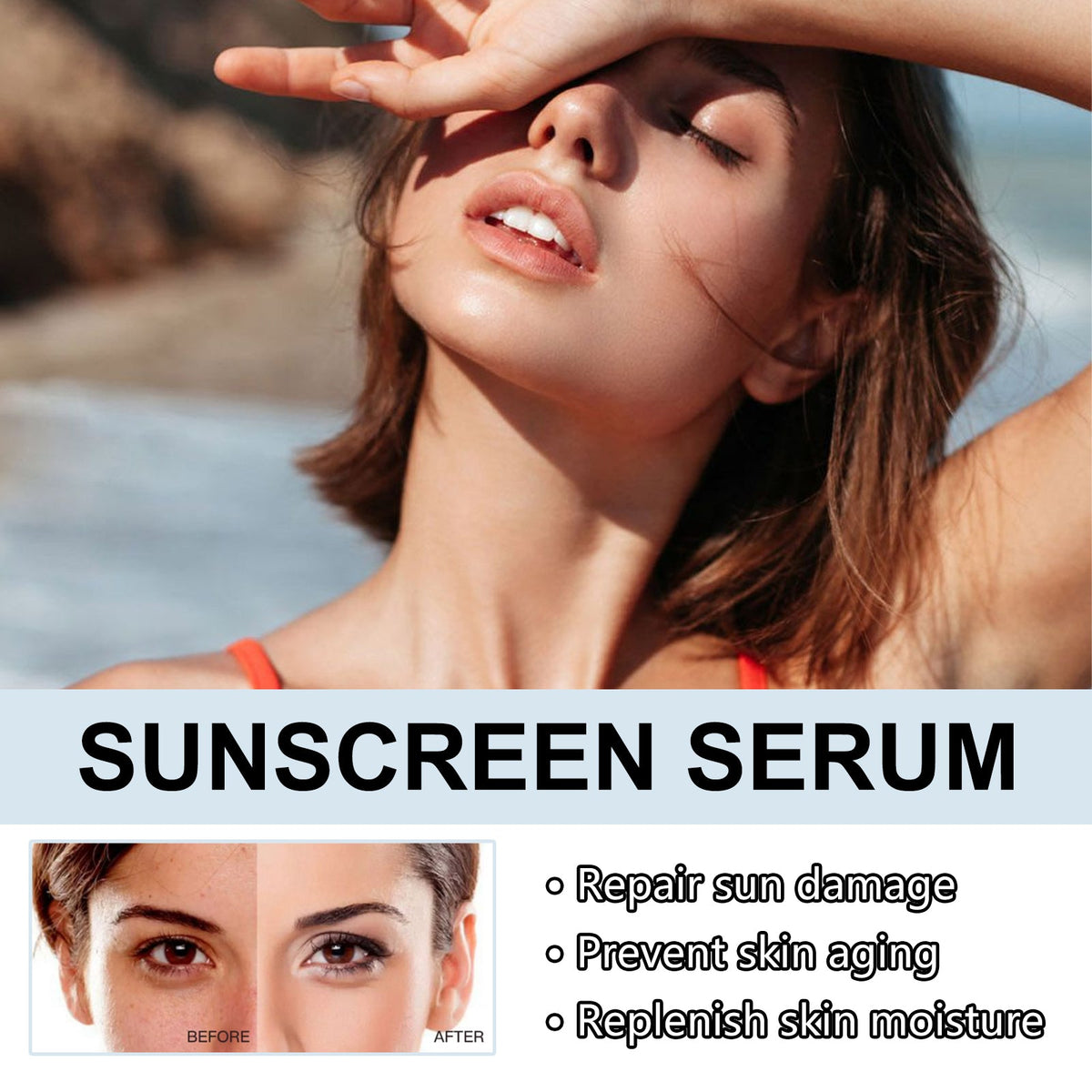 SPF 50+ Hyaluronic Sunscreen Emulsion, Non-Sticky Daily Wear