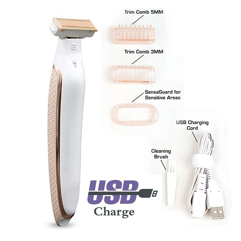 Electric Shaver for Women – Painless Bikini & Leg Hair Removal