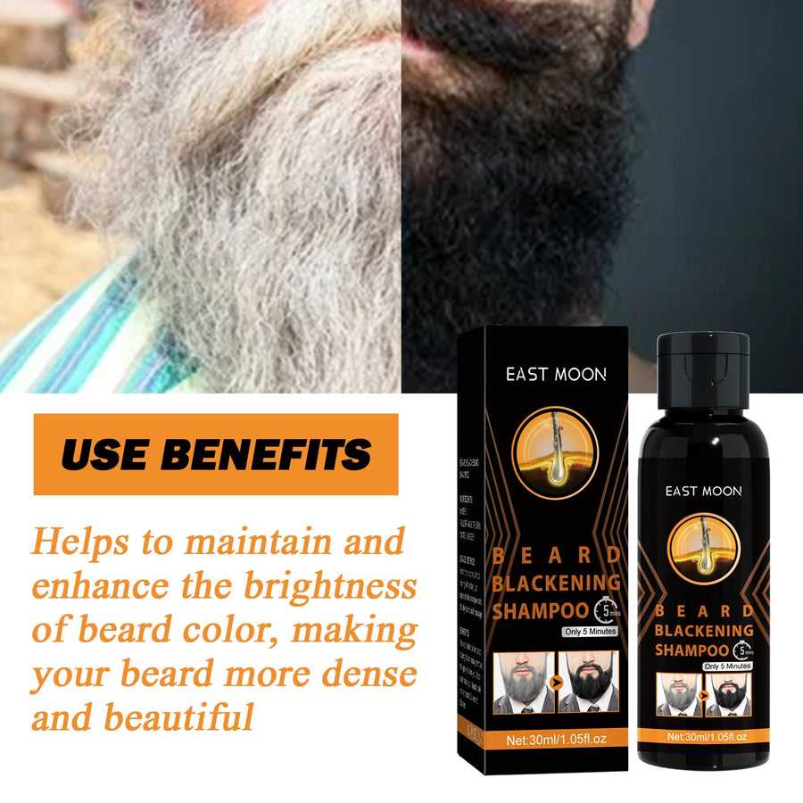 Beard Darkening Shampoo for Gray Hair in 5 Minutes