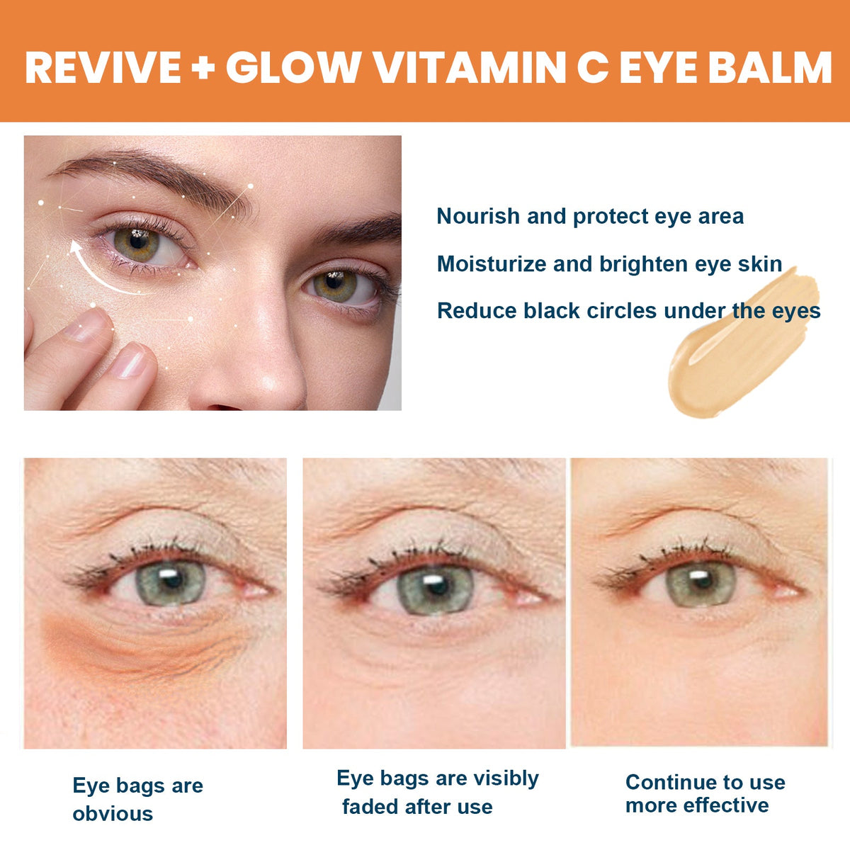 Vitamin C Eye Balm Stick for Dark Circles & Puffiness