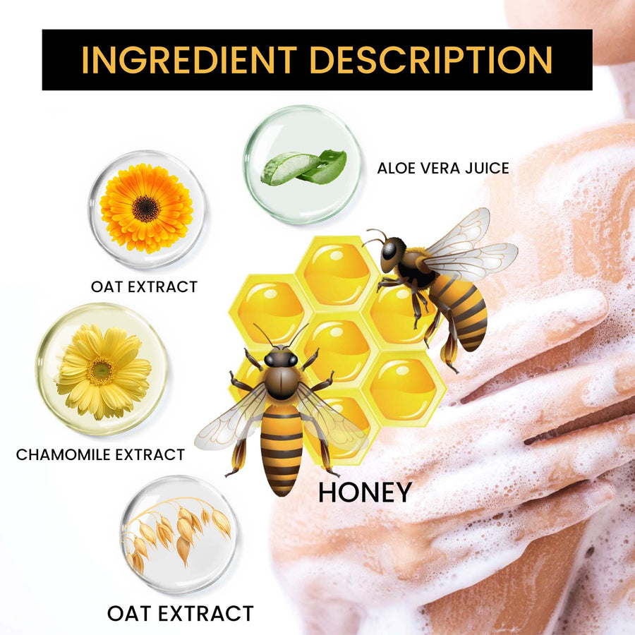 Honey Shower Gel for Sensitive Skin Moisture Relief