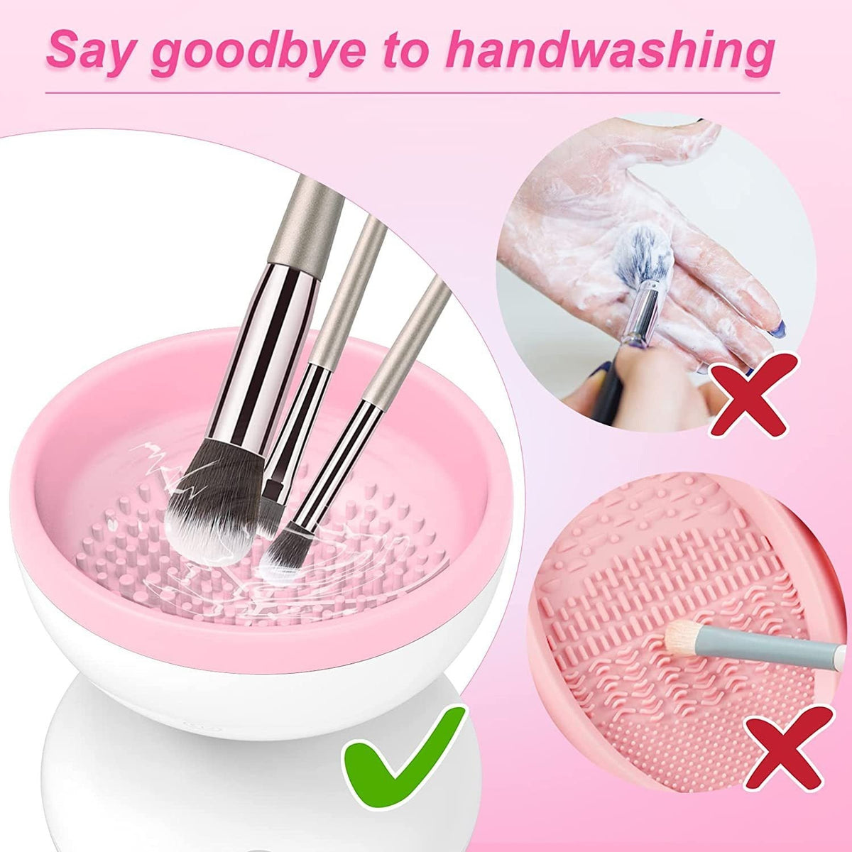 Rechargeable Makeup Brush Cleaner — Deep-Cleans Brushes