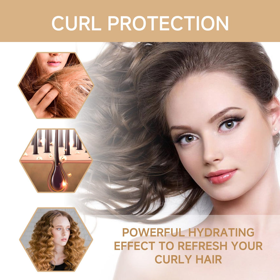 Curl Cream for Defined, Hydrated, Glossy, Frizz-Free Hair