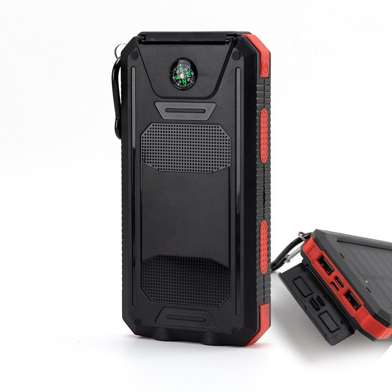 Waterproof Solar Power Bank 20000mAh with Compass