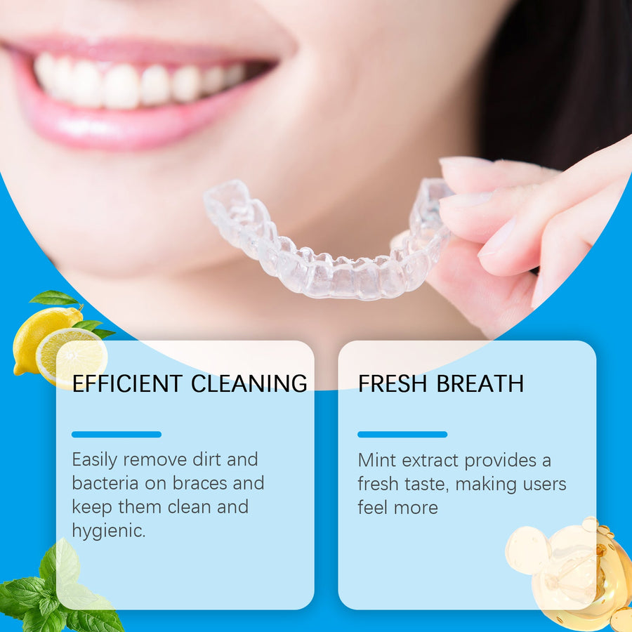 Denture & Aligner Cleaner Spray — Fresh Mint Stain Removal