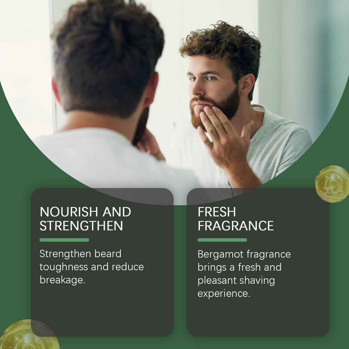 Men's Beard Oil – Lightweight, Plant-Based Softening