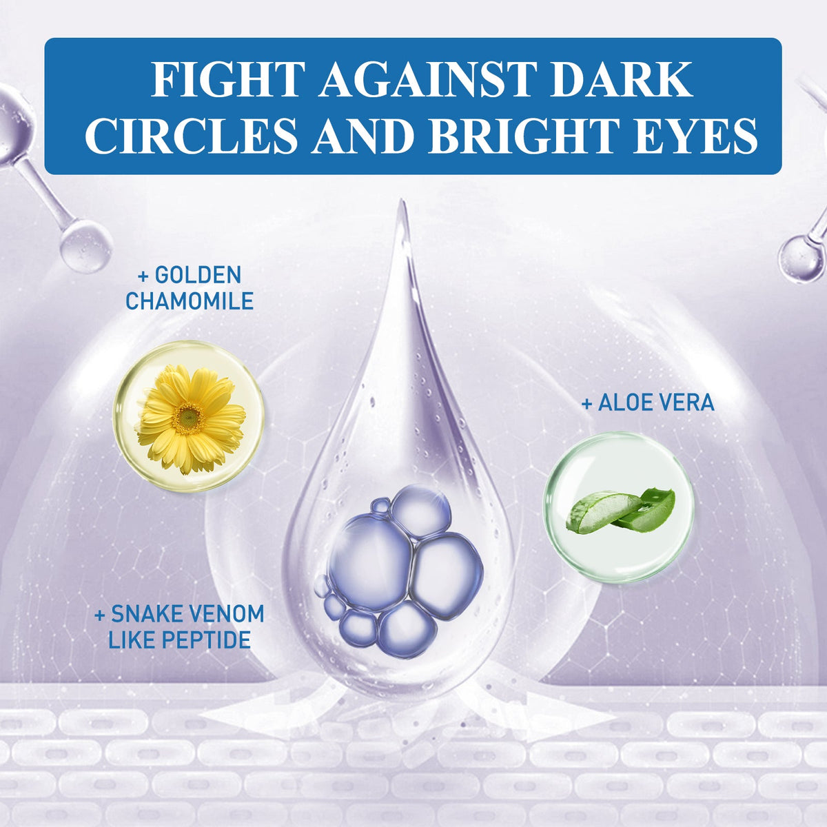 Snake Venom Peptide Eye Cream for Firmer Skin