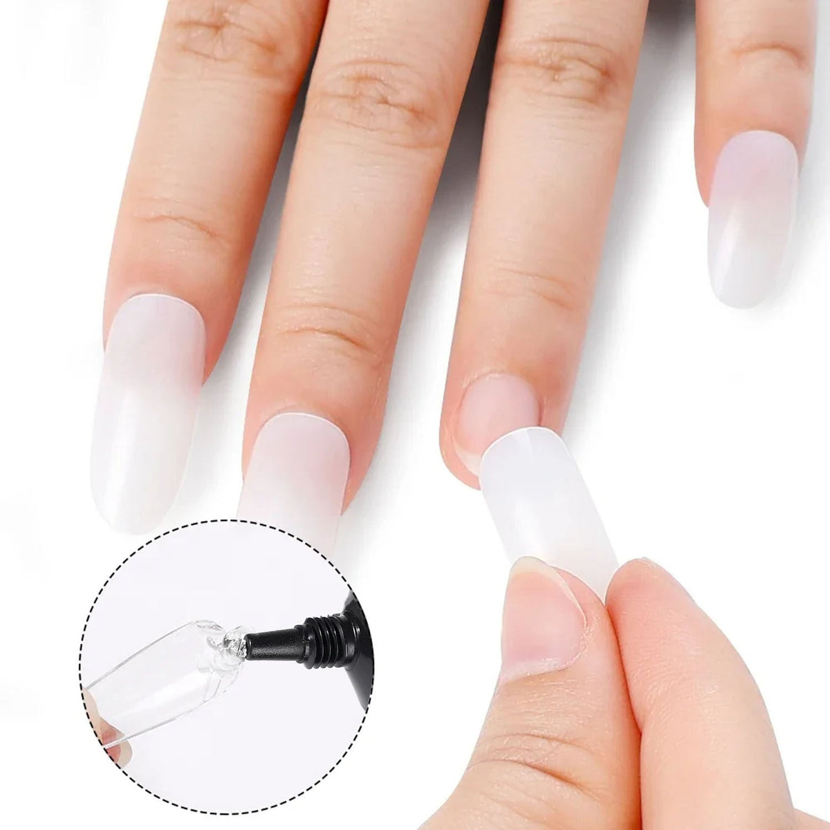 Nail Art Adhesive — Crystal-Clear Bond Without UV Lamp