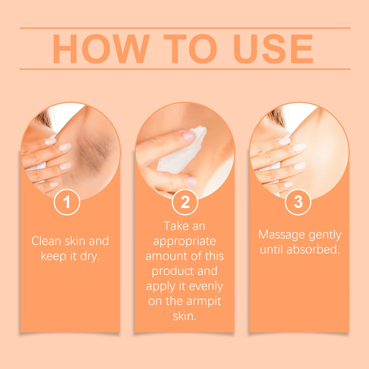 Underarm Whitening Cream for Dark Sensitive Skin