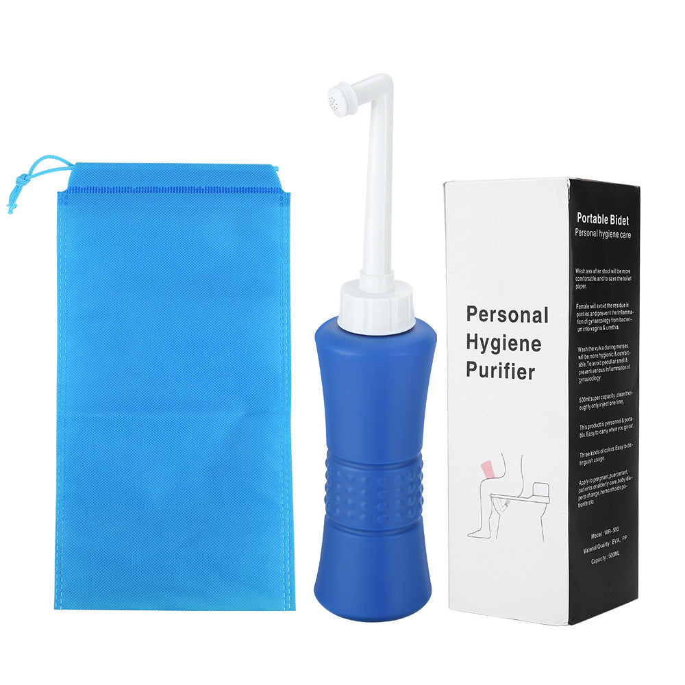 Portable Bidet Irrigator — Gentle 14‑Hole Spray, 500ml
