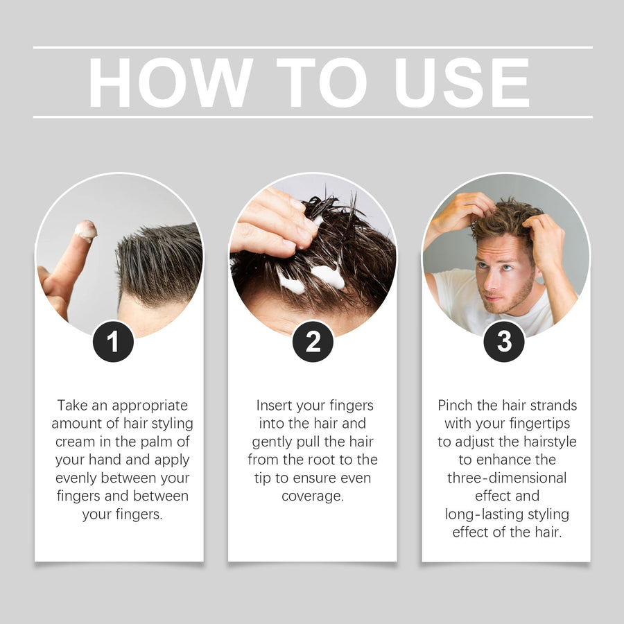 Hair Styling Cream for Matte, Natural-Looking Hold